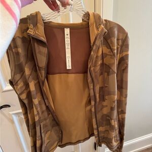 Lululemon Brown Camouflage Hoodie